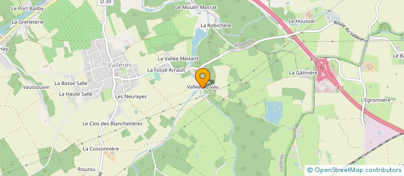localisation de l'entreprise DU VEUDOIS à VALLERES