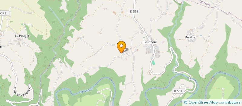 localisation de l'entreprise DU VIALA  SAINTE-JULIETTE-SUR-VIAUR