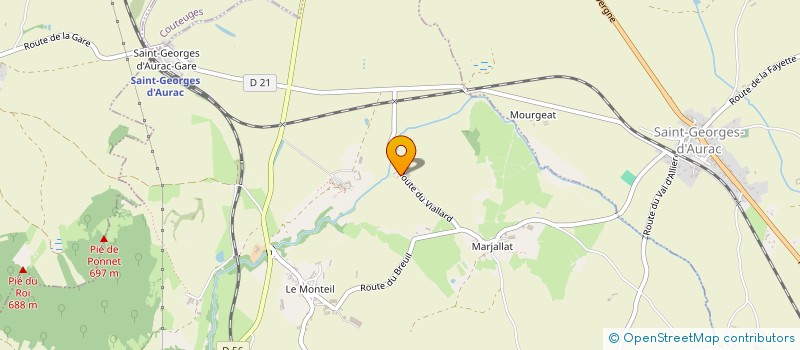 localisation de l'entreprise DU VIALLARD  MAZEYRAT D ALLIER