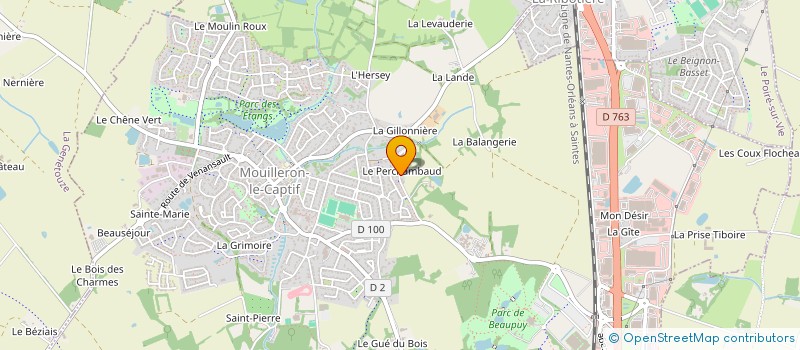 localisation de l'entreprise DU VIEUX CHENE à MONTAIGU-VENDEE