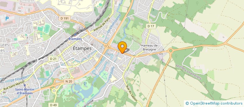 localisation de l'entreprise DU VIEUX MOULIN à ETAMPES
