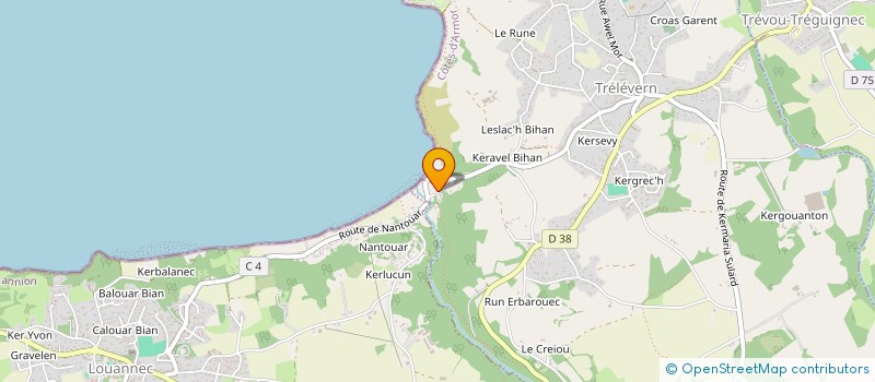 localisation de l'entreprise DU VIEUX MOULIN  TRELEVERN