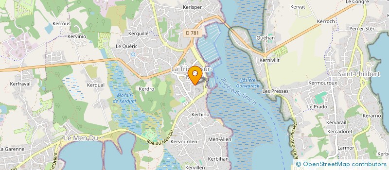 localisation de l'entreprise DU VIEUX PUITS  LA TRINITE-SUR-MER