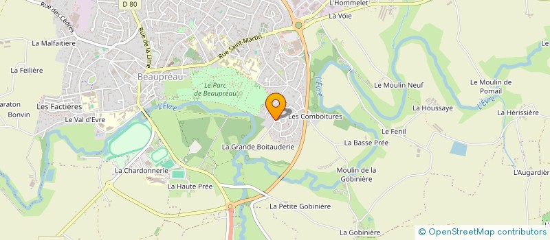 localisation de l'entreprise DU VIGNEAU  BEAUPREAU-EN-MAUGES