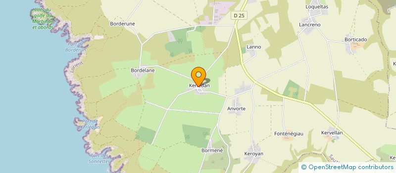 localisation de l'entreprise DU VILIGAM à SAUZON