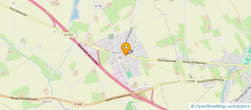 localisation de l'entreprise DU VILLAGE  METEREN