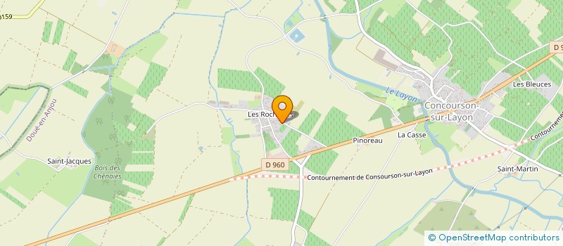 localisation de l'entreprise DU VILLAGE DES ROCHETTES à DOUE-EN-ANJOU