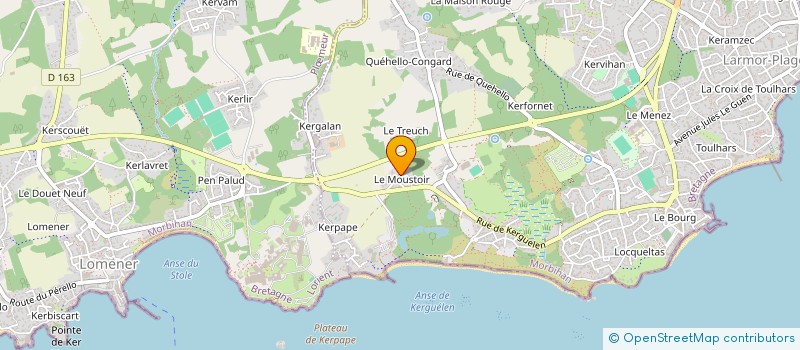 localisation de l'entreprise DU VILLAGE DU MOUSTOIR  LARMOR-PLAGE