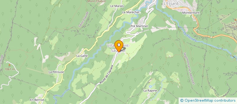 localisation de l'entreprise DU VILLARD à VILLARD-SAINT-SAUVEUR