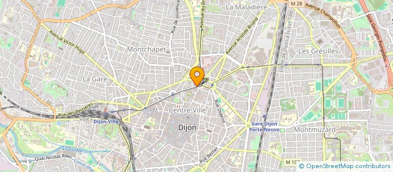 localisation de l'entreprise DU VIN AU VERT  DIJON