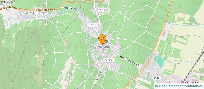 localisation de l'entreprise DU VIN ET DES COPAINS à MEURSAULT