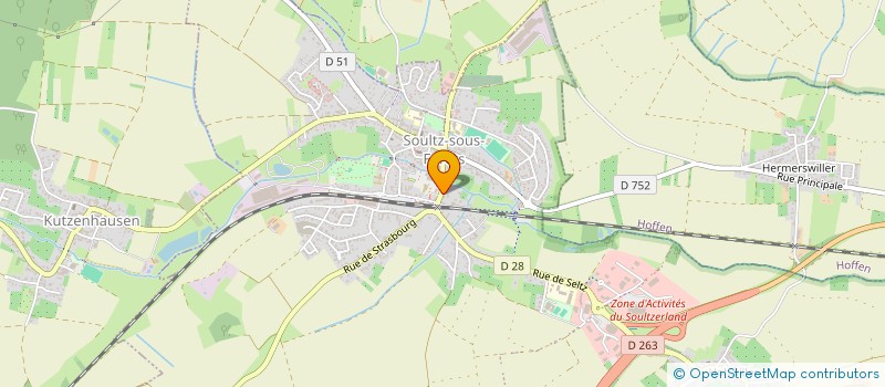 localisation de l'entreprise DU VIN ET DES COPAINS  SOULTZ SOUS FORETS