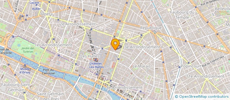 localisation de l'entreprise DU VIN ET DES ROSES à PARIS