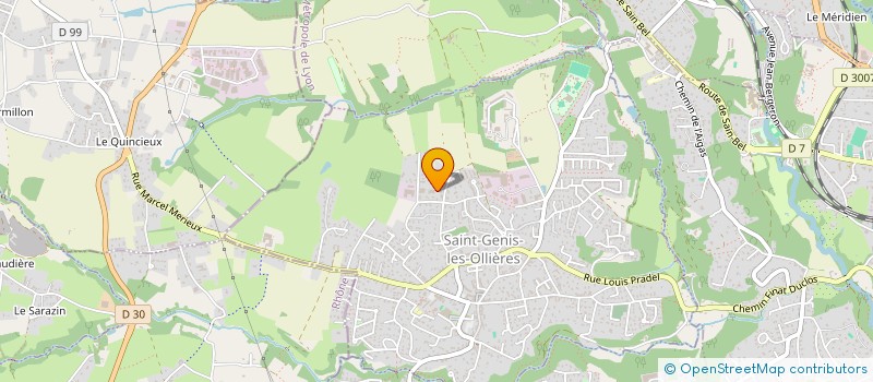 localisation de l'entreprise DU VORLAT  SAINT-GENIS-LES-OLLIERES