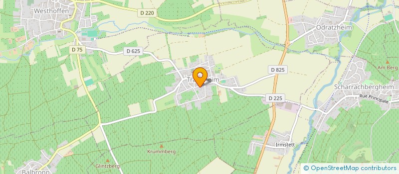 localisation de l'entreprise DU WAELDEL  TRAENHEIM