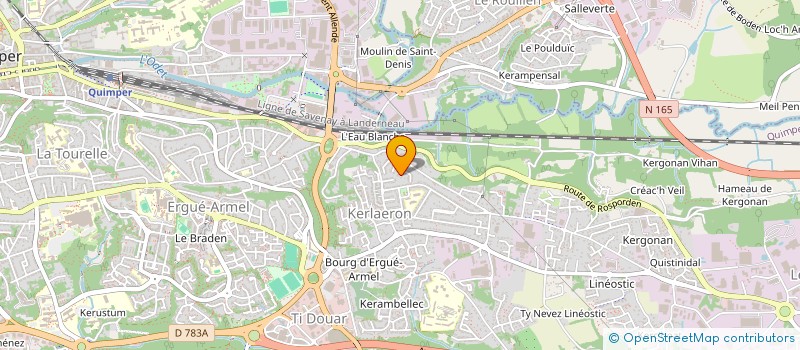 localisation de l'entreprise DU YOGA POUR SOI à QUIMPER