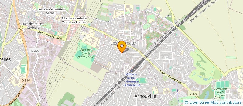 localisation de l'entreprise DUA COIFFURE  VILLIERS-LE-BEL