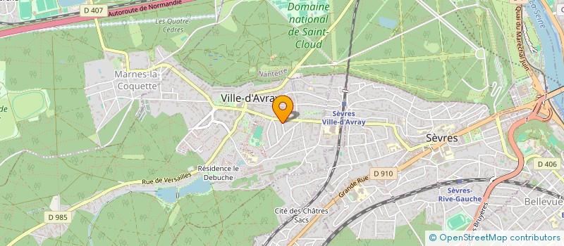 localisation de l'entreprise DUABMARNAUD  VILLE-D'AVRAY