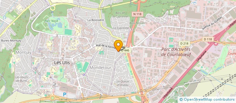 localisation de l'entreprise DUAL CORP  ORSAY