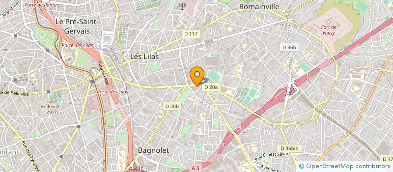 localisation de l'entreprise DUAL DEVELOPPEMENT  BAGNOLET