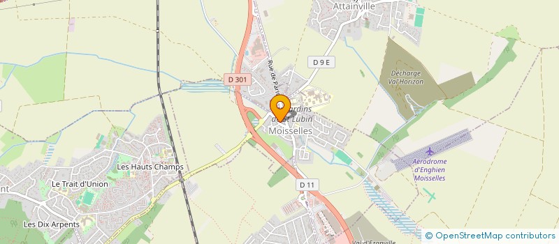 localisation de l'entreprise DUAL HAMMERS à MOISSELLES