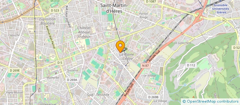 localisation de l'entreprise DUAL'IMMO  SAINT-MARTIN-D'HERES