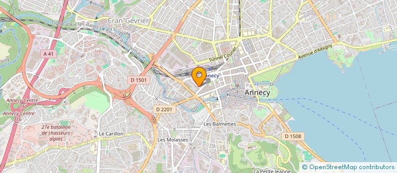 localisation de l'entreprise DUAL INGENIERIE à ANNECY