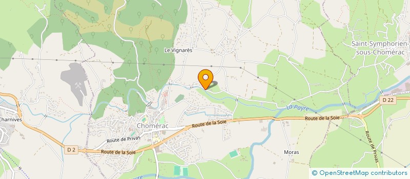 localisation de l'entreprise DUALE  CHOMERAC