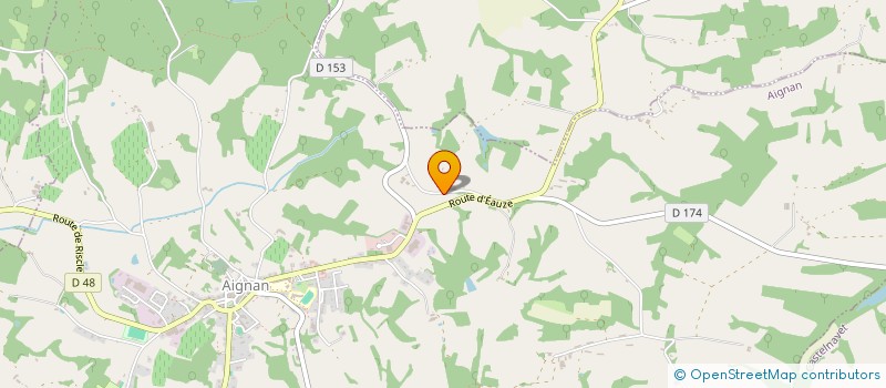 localisation de l'entreprise DUALE AGRI MECA  AIGNAN