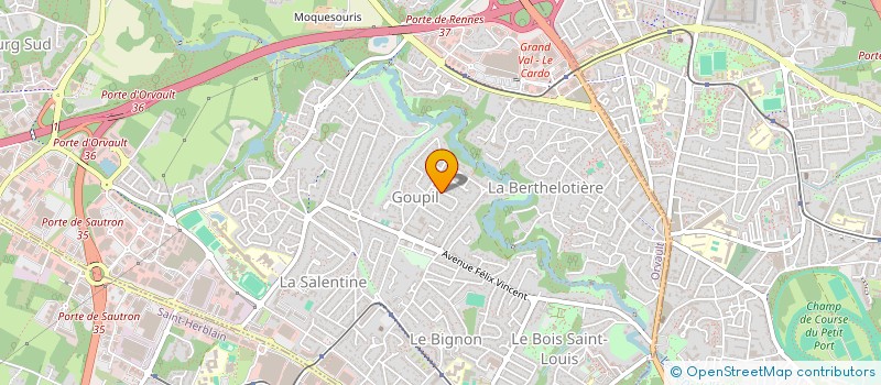 localisation de l'entreprise DUALIISME à ORVAULT