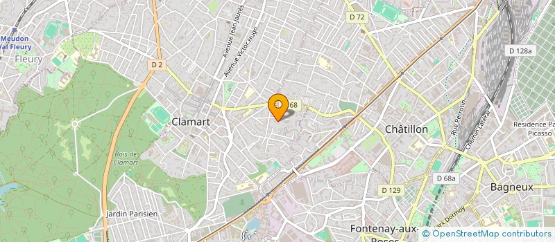 localisation de l'entreprise DUALIS INDUSTRIE à CLAMART