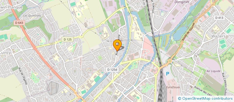 localisation de l'entreprise DUALYS à DOUAI
