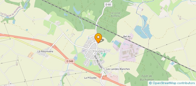 localisation de l'entreprise DUANNOB  FOUGERE