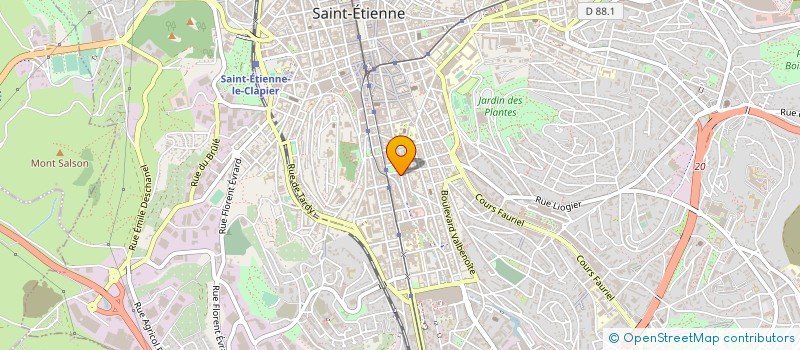 localisation de l'entreprise DUARIG PROMOSTARS T.D.M.  SAINT-ETIENNE