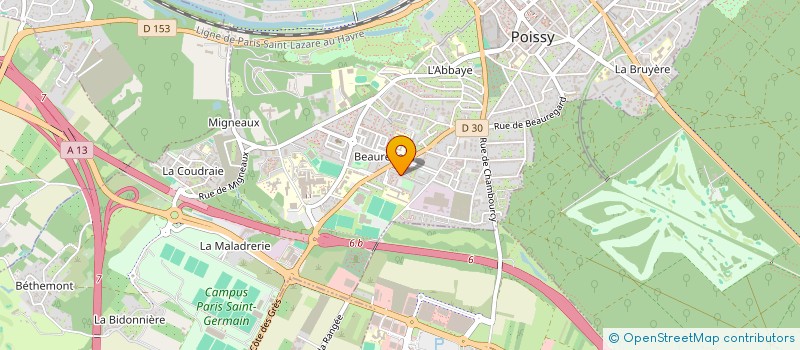 localisation de l'entreprise DUARTE CLHG  POISSY