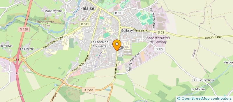 localisation de l'entreprise DUAU  FALAISE