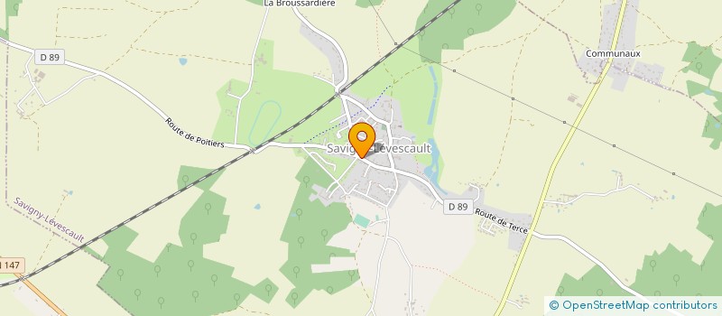 localisation de l'entreprise DUAU ENTREPRISES à SAVIGNY-LEVESCAULT