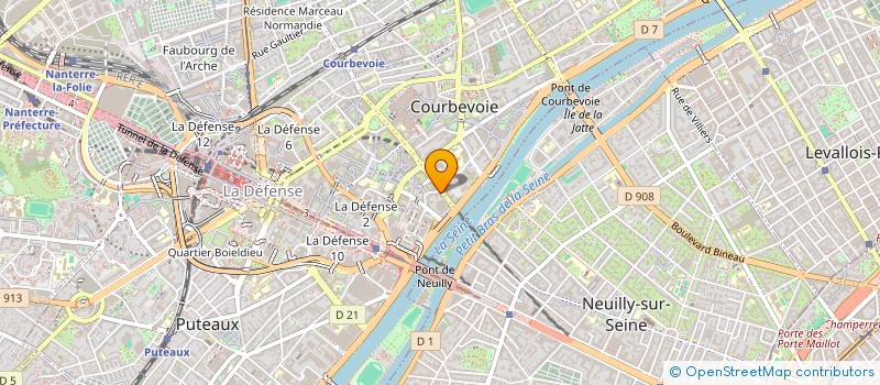 localisation de l'entreprise DUB DEVELOPMENT à COURBEVOIE