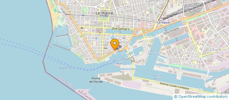 localisation de l'entreprise DUBA CONTAINER FOOTBALL CLUB  LE HAVRE