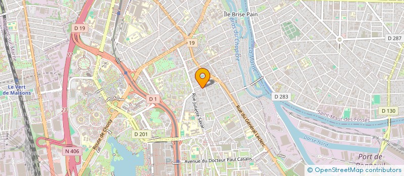 localisation de l'entreprise DUBAC  CRETEIL