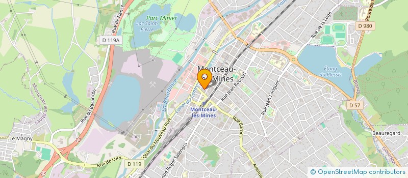 localisation de l'entreprise DUBAI COIFFURE à MONTCEAU-LES-MINES