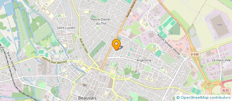 localisation de l'entreprise DUBAIL - POULET  BEAUVAIS