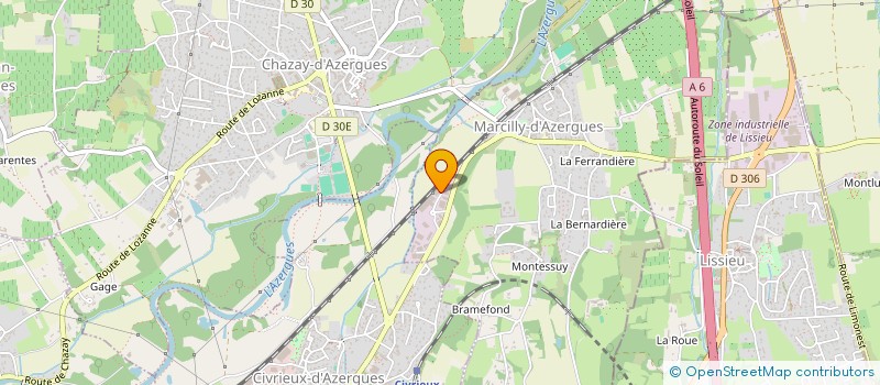 localisation de l'entreprise DUBANCHET ET LAY REUNIS à MARCILLY-D'AZERGUES