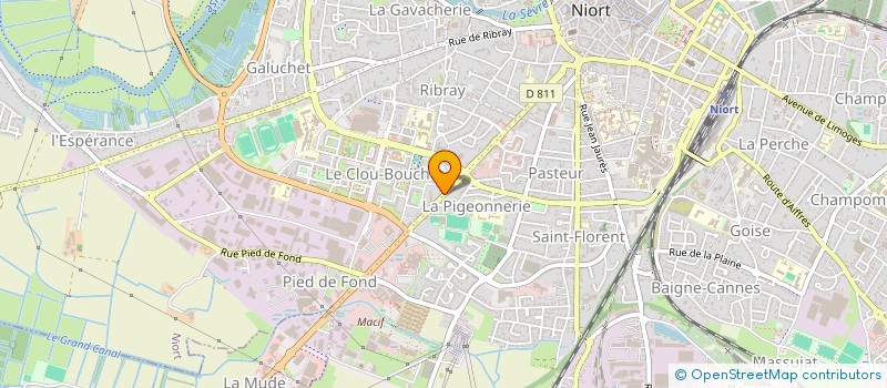 localisation de l'entreprise DUBAND IMMOBILIER  NIORT