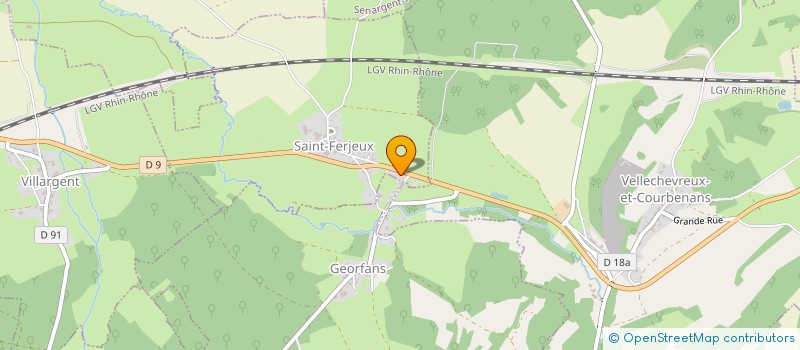 localisation de l'entreprise DUBAND SERVICE à VILLERSEXEL