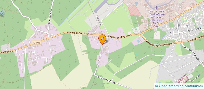 localisation de l'entreprise DUBANE S.A.S  MERIGNAC