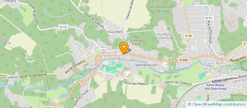 localisation de l'entreprise DUBANT/GOURDON  CHEVREUSE