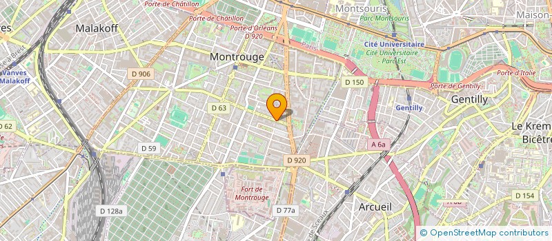 localisation de l'entreprise DUBANT  GUERIN  MONTROUGE