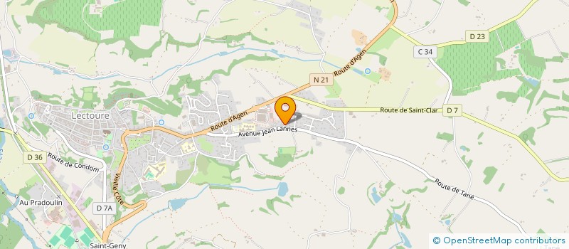 localisation de l'entreprise DUBAR  LECTOURE