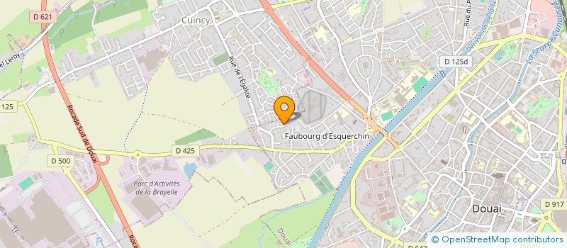 localisation de l'entreprise DUBAR & FILS à DOUAI